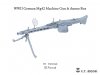 E.T. Model P06-001 WWII German Mg42 Machine Gun & Ammo Box (3D Printed) 1/6